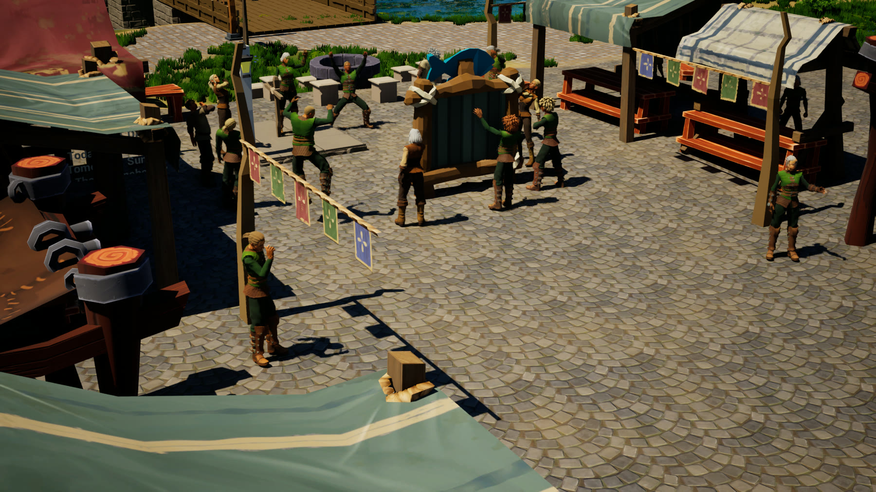 Fair Day stalls at the Crossing